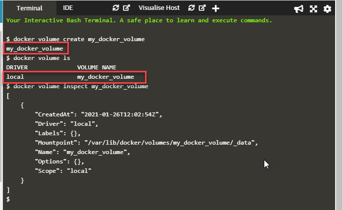 Dockerfile Volume Command